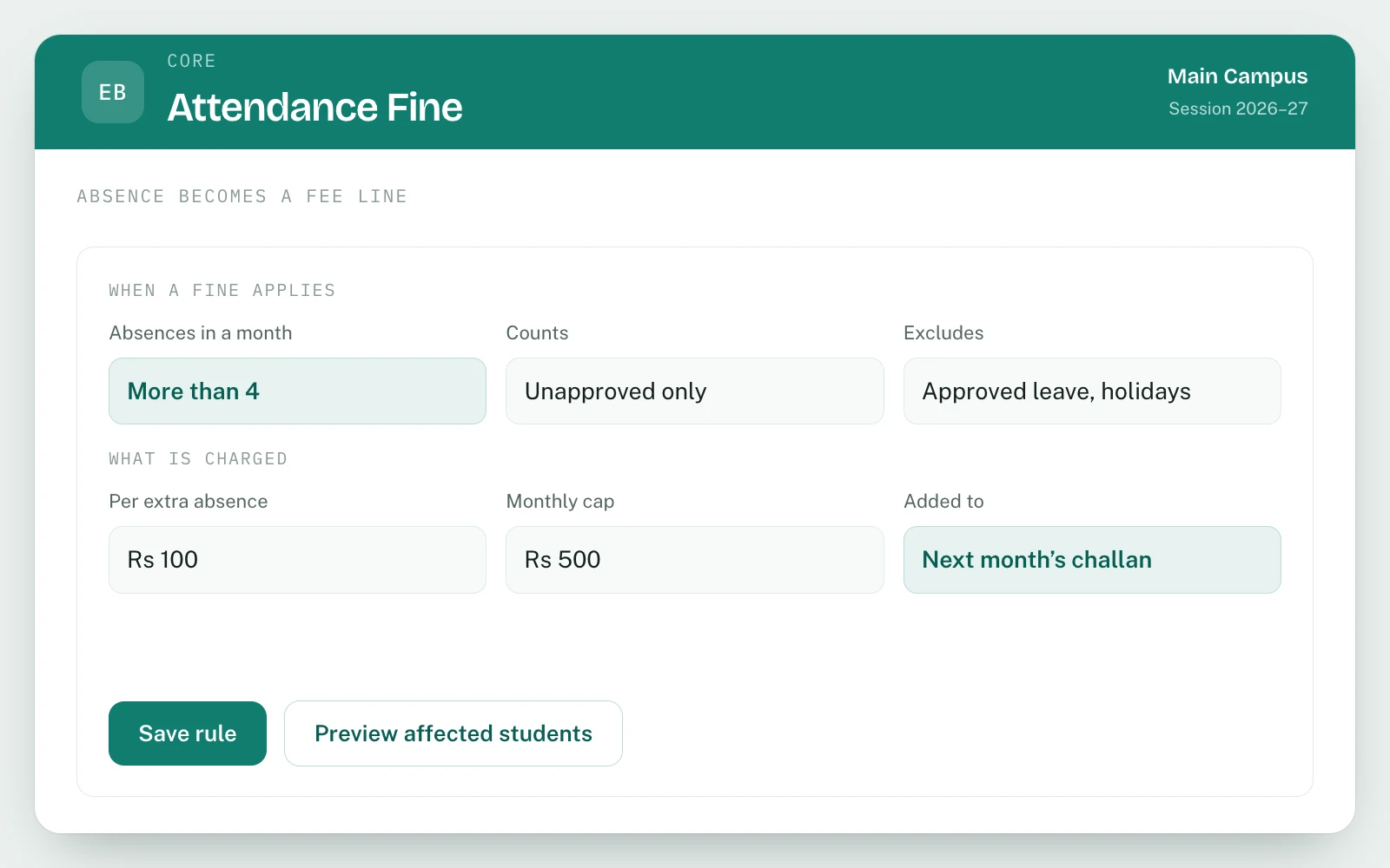 Student Attendance in EDUBase (5 of 5)