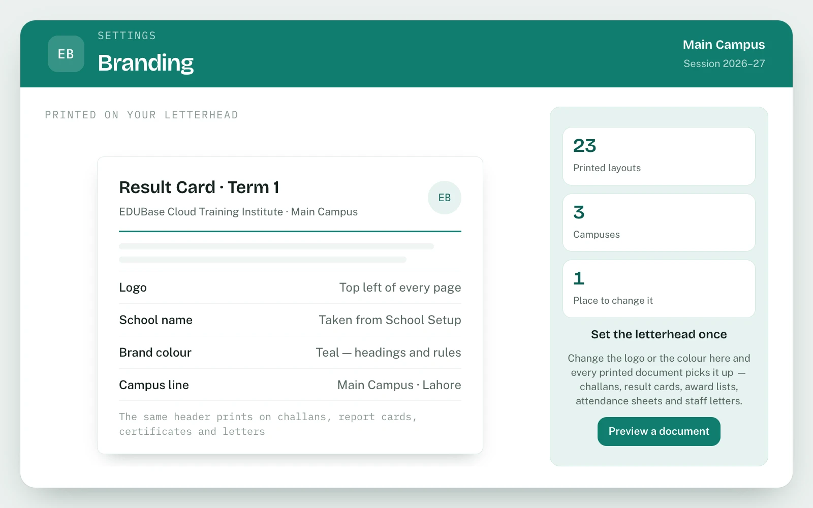 Certificates, Cards & Print Designs in EDUBase (2 of 2)