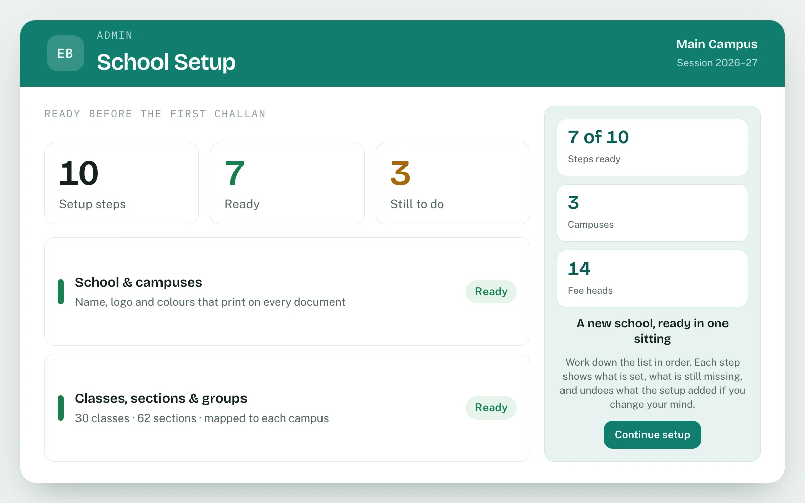 School Setup & Multi-Campus in EDUBase (1 of 5)